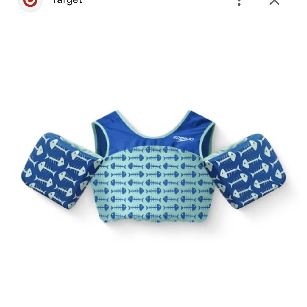 Speedo Splash Jammer Child's Life Vest With Arm floats Shark Kid's Puddle Jumper